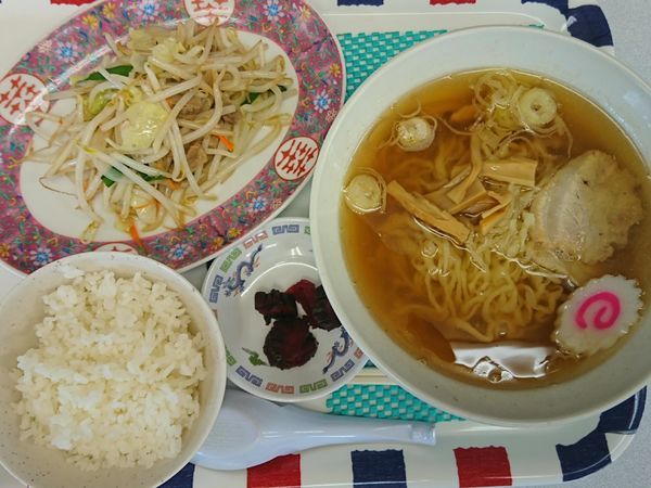 「野菜炒めセット ￥750」@つどい亭の写真