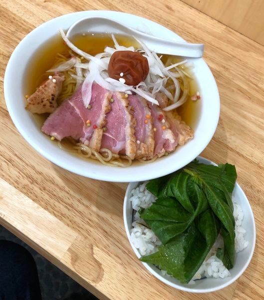 「限定・本枯れ鰹の冷しそば&荏胡麻ご飯￥1000他」@中華そば You Leeの写真