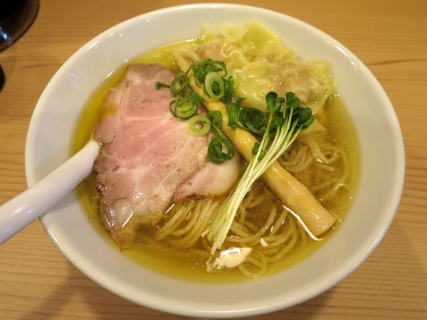 「塩ワンタンメン １，０５０円」@地鶏らーめん とりじの写真