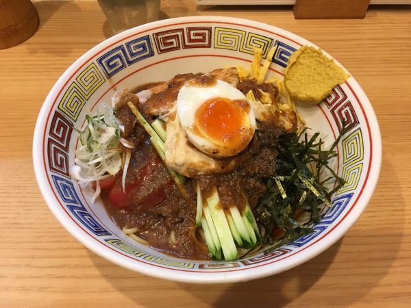 「海老冷やし中華そば」@ほっこり中華そば もつけの写真