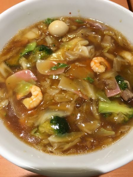 「五目あんかけラーメン610円」@日高屋 草加西口店の写真