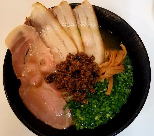 「青鬼(特盛)麺２５０g」@自家製中華そば 麺の虜の写真