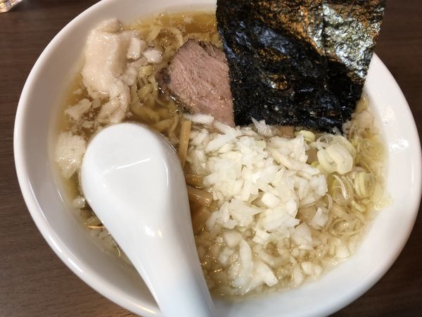 「中華そば＋タマネギ」@煮干し中華そば 山形屋の写真