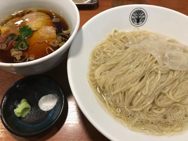 「鶏醤油つけそば 900円」@らぁ麺とうひちの写真