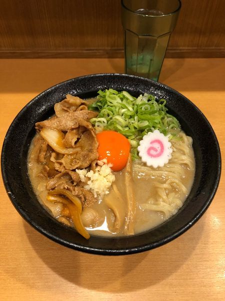 「肉玉そば(830円)  ニンニク入り」@肉玉蕎麦 おとど 北松戸総本山の写真