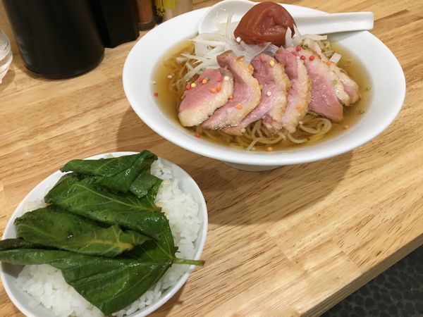 「【限定】本枯れ鰹の冷やしそば＆荏胡麻ご飯」@中華そば You Leeの写真