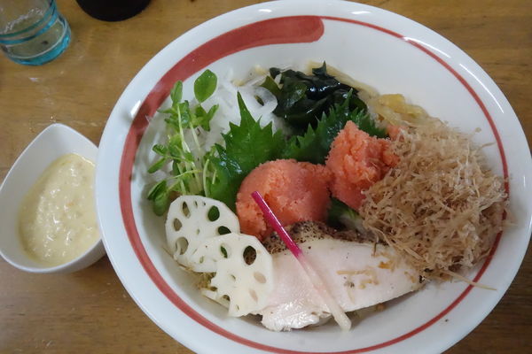 「【限定】稚加榮明太子粒子和え蕎麦B」@MENYA 食い味の道有楽の写真