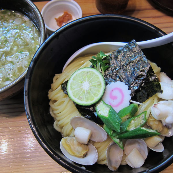 「塩つけ麺 950円（中盛）」@銀座 朧月の写真