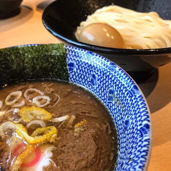 「つけ麺 850円 味玉 100円」@頑者NEXT LEVEL アクアシティお台場店の写真