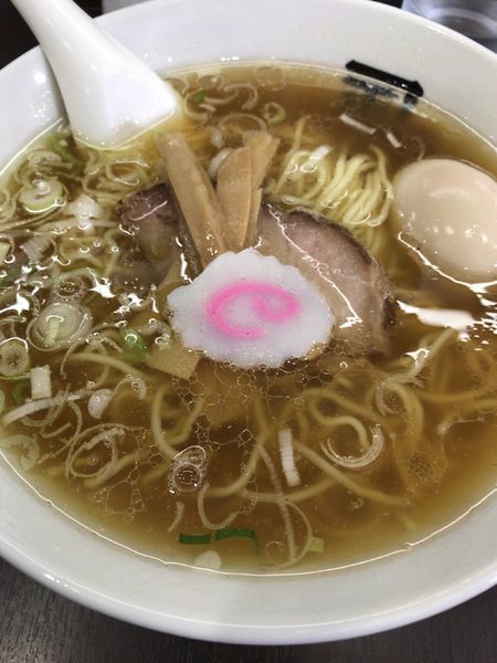 「味玉らー麺 890円 中盛 100円」@煮干らー麺 カネショウ 四街道の写真