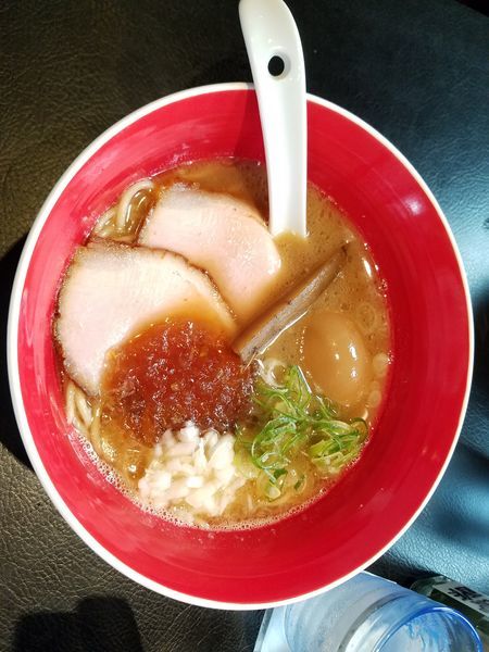 「濃厚魚介豚骨醤油　たまご」@men-eiji HIRAGISHI BASEの写真