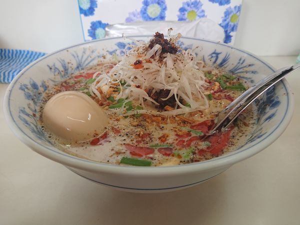 「冷やし担々麺＋味玉」@ビンギリの写真