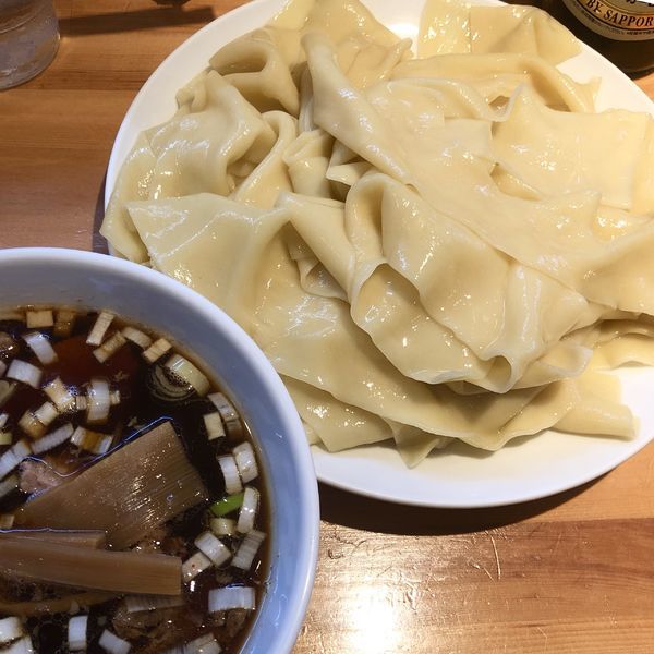 「つけ麺 凄平麺（大盛）＋瓶ビール」@らぁめん りきどうの写真