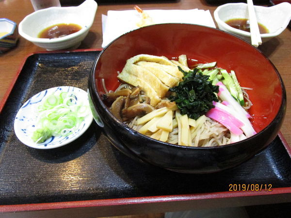 「冷やしきつね蕎麦」@そば処 初味の写真