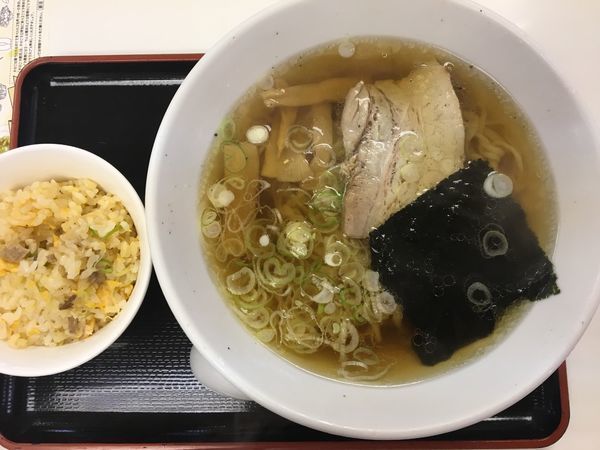 「佐野ラーメン（炒飯セット）」@東北自動車道 佐野SA 上りレストランの写真