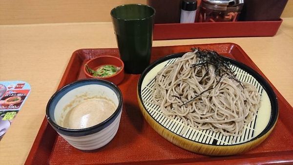 「金胡麻だれざるそば」@なか卯 京都八条口店の写真