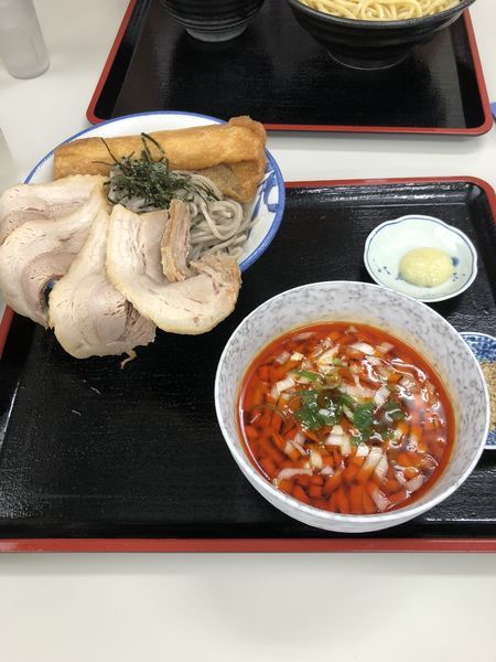 「ラー油そば肉増し「限定」」@つけめん・らあめん 福は内の写真