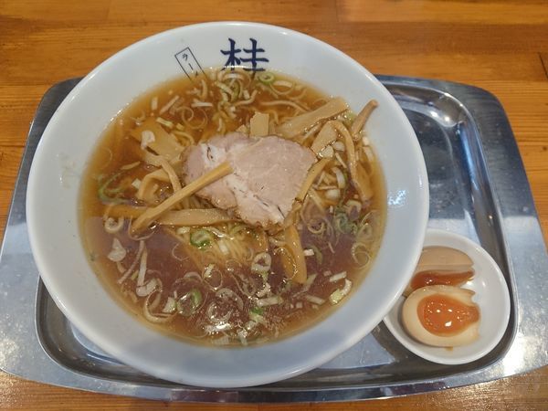 「ラーメン（小）＋煮玉子 他」@煮干しだし醤油ラーメン 桂の写真
