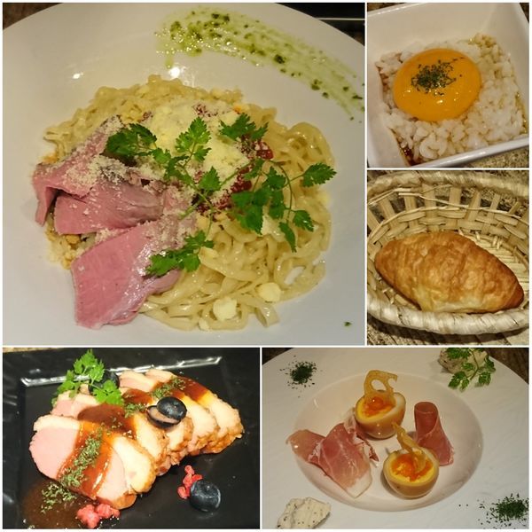 「牛まぜそば ￥900」@牛骨らーめん ぶるず 門前仲町店の写真