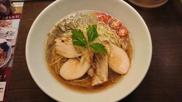 「真夏の貝寒そば 900円」@麬にかけろ 中崎壱丁 中崎商店會1-6-18号ラーメンの写真