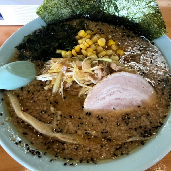 「ネギ味噌ラーメン（半麺）850円　ライス　0円」@ラーメンショップ 足利50号店の写真