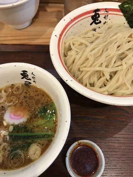 「つけ麺、大盛り、小鬼」@人形町 兎屋の写真