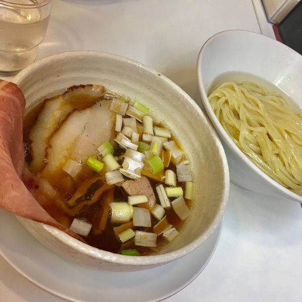 「昆布水つけ麺」@自家製中華そば 麺の虜の写真