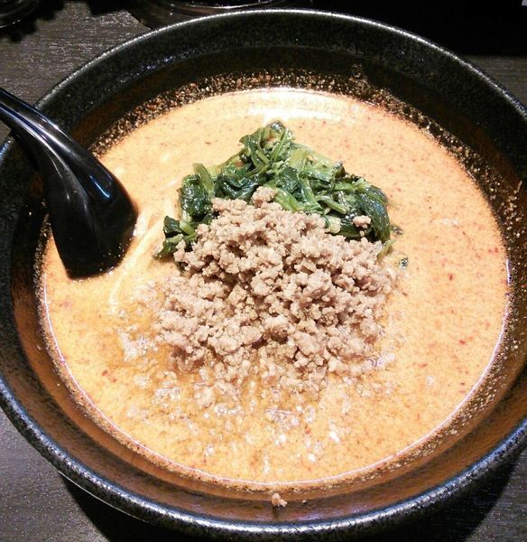 「地獄の担々麺　入門編(5辛) 　８５０円」@地獄の担担麺 天竜 トツカーナモール店の写真