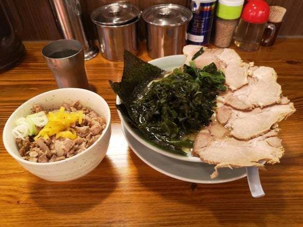 「チャーシューメン わかめ」@濱之家 入谷店の写真