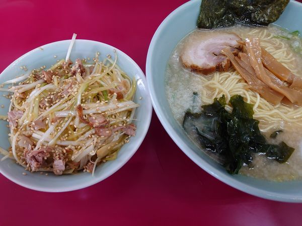 「ラーメン ネギ丼並(550円+250円)」@ラーメンショップ 市貝店の写真