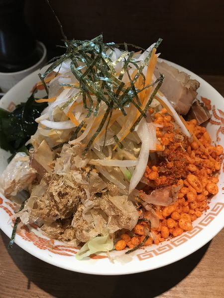 「【限定】冷やし中華、ヤサイ、ショウガ」@火の豚 人形町駅前店の写真