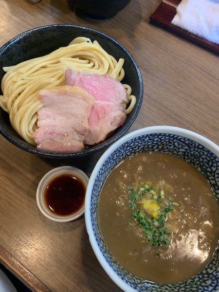 「極濃煮干しつけ麺850円 中盛60円 海老辛味70円」@煮干しつけ麺 宮元の写真