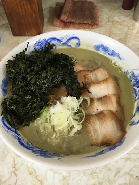 「濃厚煮干し 750円  アオサのり 120円」@中華そば 八助の写真