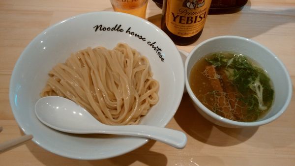 「【夏季限定】塩つけ麺¥930-+ヱビス中瓶¥600-」@麺庵ちとせの写真
