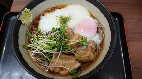 「冷やし角煮そば」@萩の写真