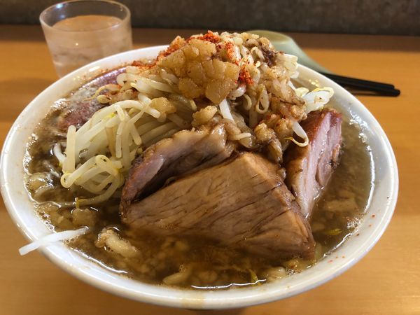 「ラーメン・野菜」@ラーメン荘 地球規模で考えろ 伏見本店の写真