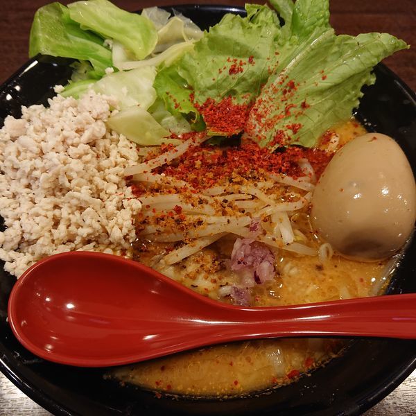 「辛味噌ラーメン3辛880円大盛」@ラーメン エアーストリームの写真