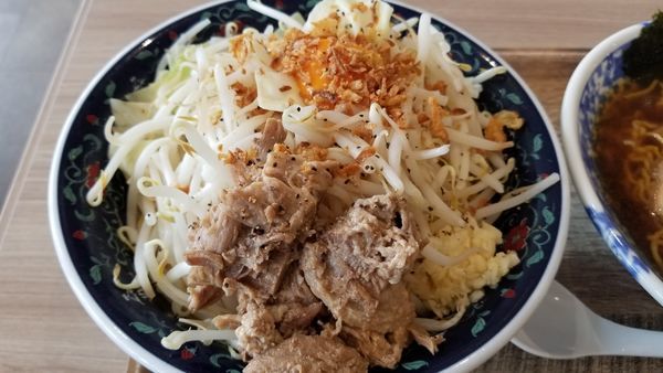 「ジャンクまぜそば　大盛り」@凌駕IDEA イオンモール松本店の写真