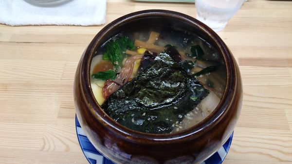 「壷塩ラーメン大盛り極太麺」@梅公の写真