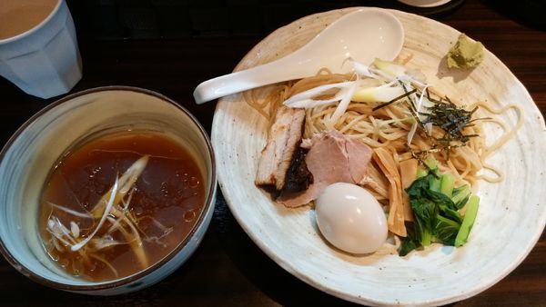 「冷やしサバサバつけめん¥850-+味玉¥100-」@ら〜めん剣豪の写真