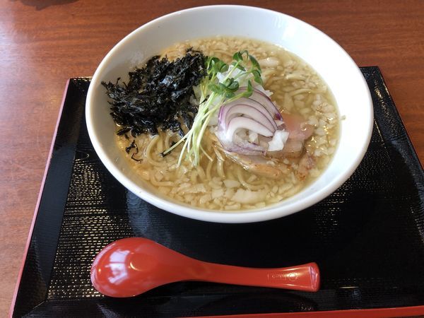 「背脂煮干しラーメン  女子盛り 杏仁豆腐」@中華そば 蓮の華の写真
