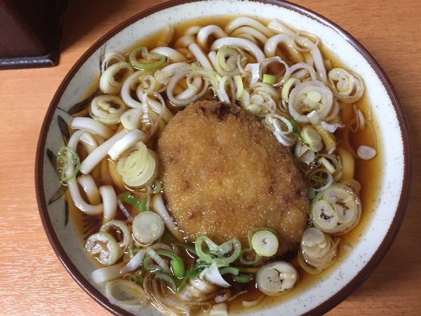 「コロッケうどん¥380」@つくば本店 駅前店の写真