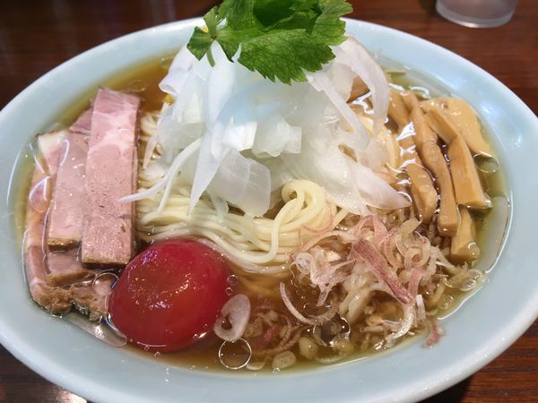 「【限定】お魚出汁の冷たいラーメン(大盛)」@ラーメンかなやの写真
