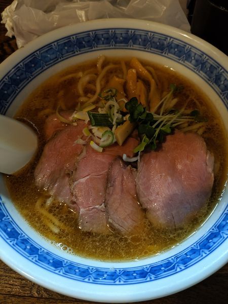 「らーめん+味玉+肉増し」@燦燦斗の写真