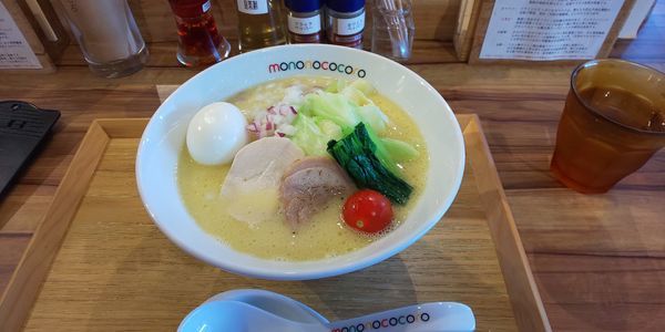「濃厚鶏白湯味玉らーめん」@もののこころ 東松戸店の写真