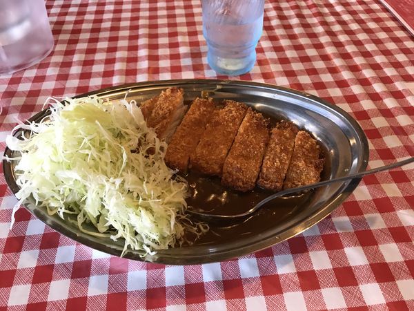 「ジャンボカツカレー中盛り」@インデアンカレー 古河店の写真