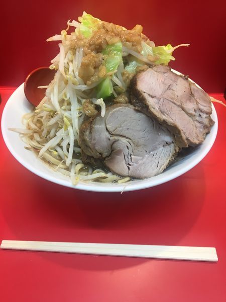 「中ラーメン 300g   豚増し 950円」@立川マシマシ 古河125号店の写真