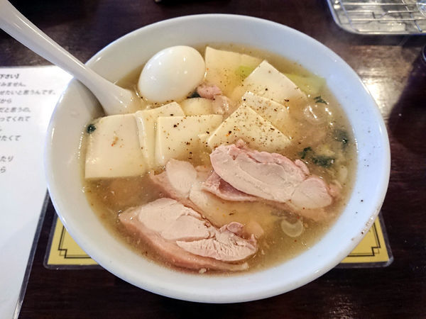 「限定 豆腐らー麺+肉増し」@塩生姜らー麺専門店MANNISHの写真