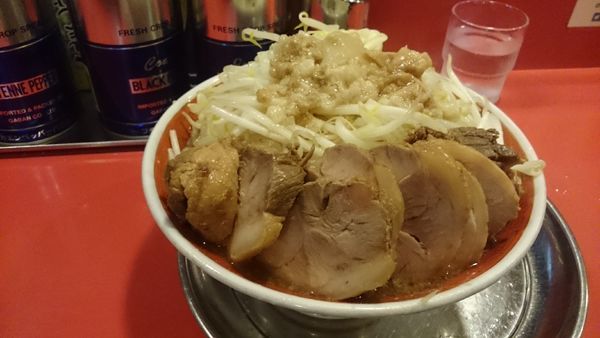 「大豚ダブル(ヤサイアブラ塊)￥１０５０」@ラーメンタロー 大森の陣の写真