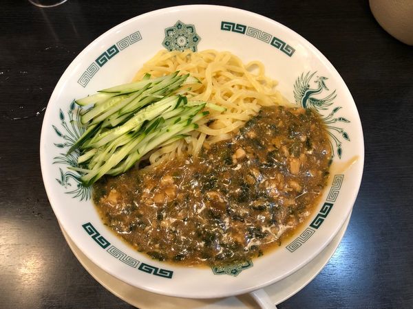 「ガパオ汁なし麺」@日高屋 春日部東店の写真